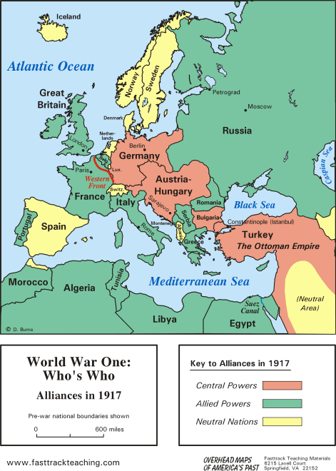 Map World War 1